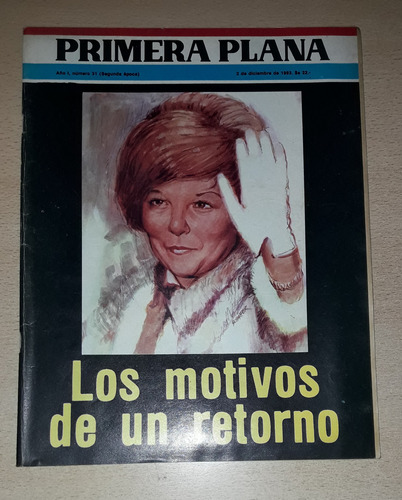 Revista Primera Plana N°31 Diciembre De 1983