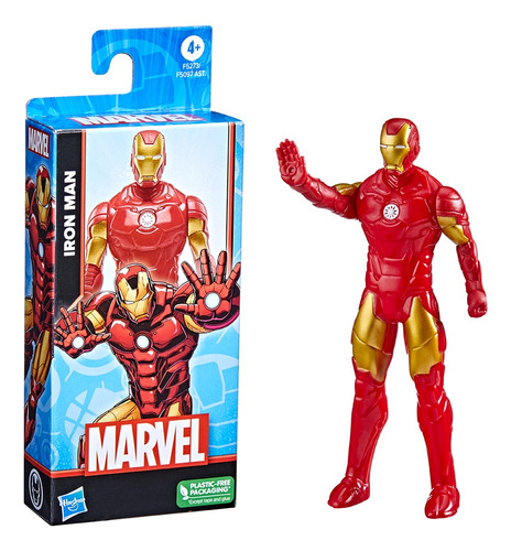 Figura Articulada Iron Man 14cm Marvel Hasbro F5097