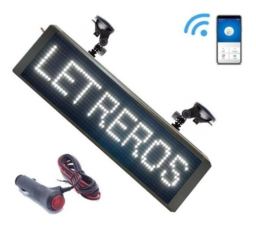 Letreros Led Programables Con Wifi De Auto Bus Camion 12-24v