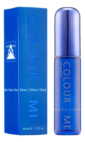 Perfume Colour Me Blue Eau De Parfum para hombre, 50 ml
