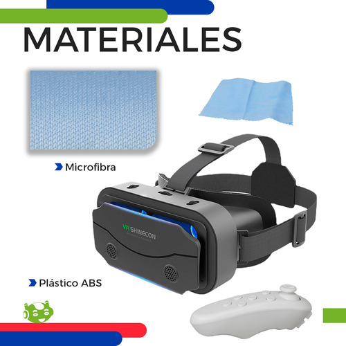 Gafas Vr Lentes De Realidad Virtual 3d Con Controlador