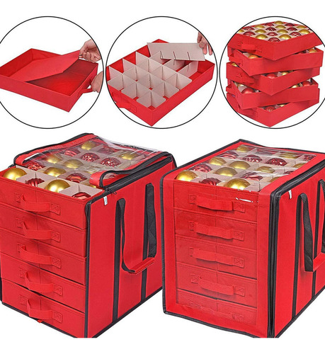 Caja Organizadora De Cajones Con Adornos De Bolas