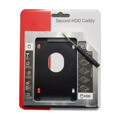 Adaptador Caddy Dvd-w Para Disco Duro Hdd/ssd Sata 2.5 9.5mm