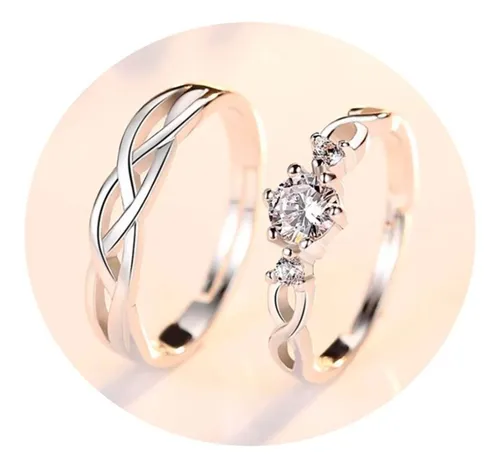 Anillos de best sale compromiso ajustables