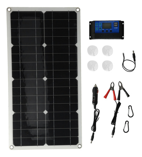 Módulo Fotovoltaico Con Controlador De Panel Solar 100w 10a