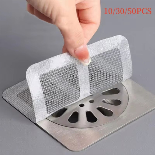 Recogedor De Pelo Desechable De Malla Para Ducha, Drenaje De