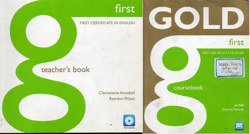 Gold First Teachers Book - Libro + Ficha - Pearson 