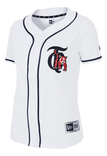 Camisola New Era Lmb Tigres De Quintana Roo Mujer Blanco