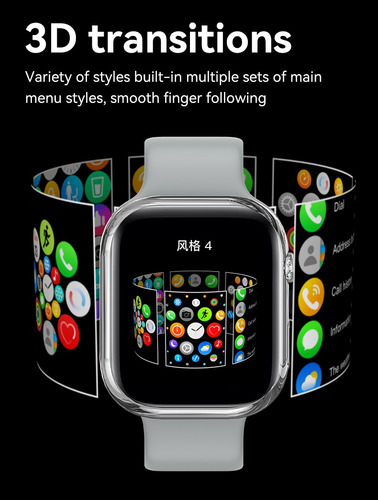 Smart Watch 10 Max Amoled S10 Reloj Inteligente Dt Hk Hw Z X Dorado Rosa