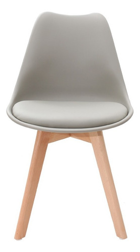 Kit 6 Cadeiras Mesa Cozinha Jantar Saarinen Design Wood Estrutura Da Cadeira Cadeira Para Mesa De Jantar Cozinha Estofada Com Encosto Saarinen Leda Madeira Cinza