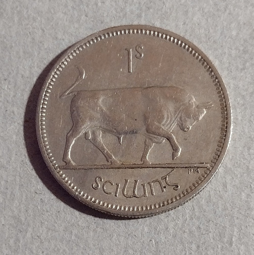 Moneda De Irlanda De De 1 Shilling Año 1966