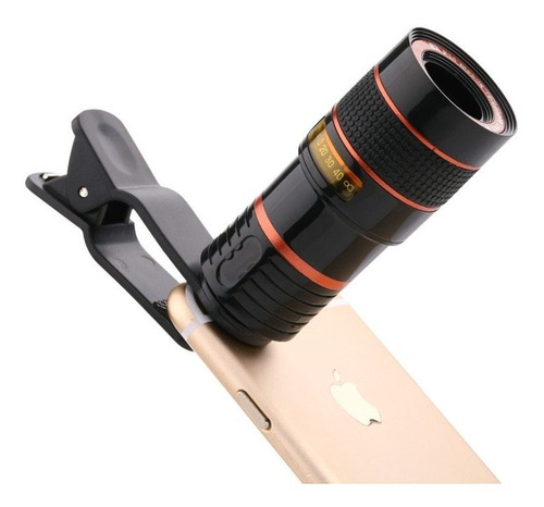 Lente Telescopio Universal Con Zoom 12x,lupa Con Clip Para F