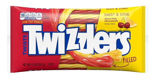 Dulces En Tiras Twizzlers Sabor Naranja Orange Cream 311gr