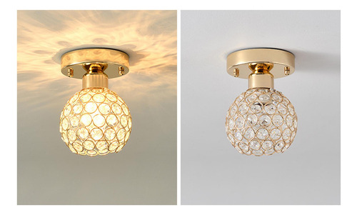 Luz De Techo De Cristal E26 Base Mini Candelabro Estilo B