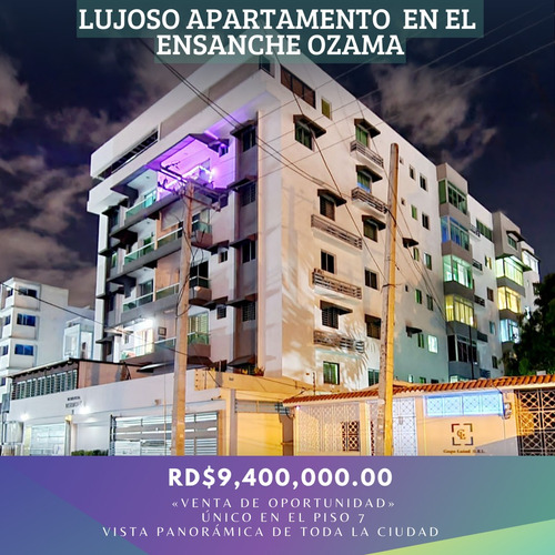 Vendo Lujoso Apartamento Ensanche Ozama Vista Panorámica 