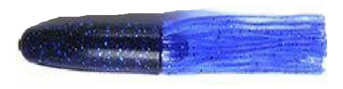 Isca Soft Salty Core Tube 3.5 Keitech - Kit C/ 6 Unidades Cor Black Blue (502)