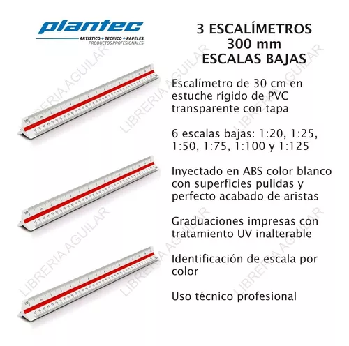 Escalimetro Regla De 6 Escalas Dibujo Técnico Dozent Plantec