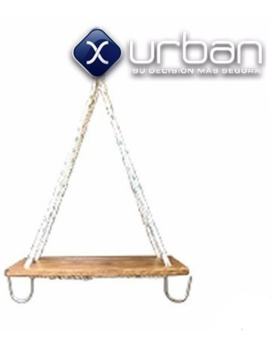 Silleta De Madera Con Tiros De Soga X-urban Altura