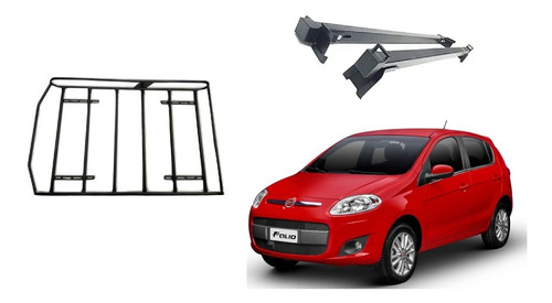 Barras Porta Equipaje Fiat Palio Novo + Parrilla Reforzada