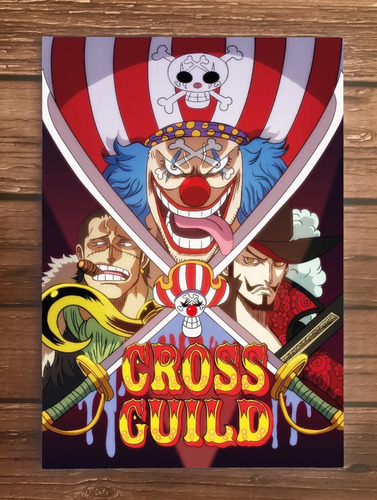 Cuadro De Madera One Piece Cross Guild 21 X 30