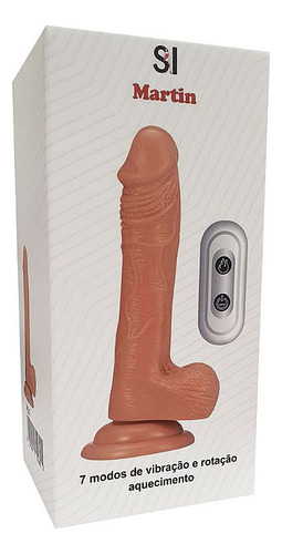 Consolo Pênis Pinto Realístico Prótese C/ Rotação Vibro