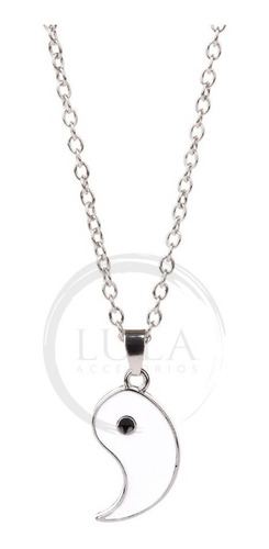 Imagen 5 de 8 de Set 2 Collar Yin Yang Cadenas Acero Parejas Para Compartir