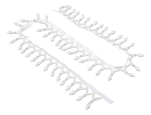 Colgante De Perlas Con Borlas Y Borlas En El Borde, Hecho A