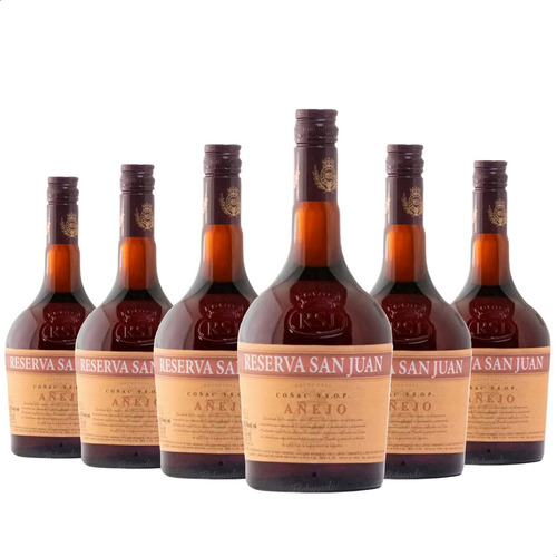 Licor Coñac Reserva San Juan Cognac Añejo X6
