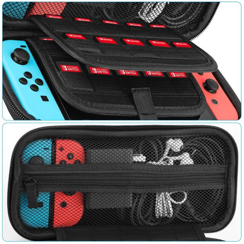 Imagen 5 de 7 de Forro Estuche Protector Nintendo Swich Con Accesorios