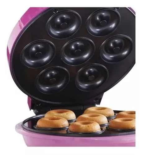  Mini fabricante de donas, máquina de donas desmontable con  revestimiento antiadherente, mini fabricante de panqueques con tres  agujeros, máquina de donas para aperitivos, postres, maquina para mini donas  : Hogar y