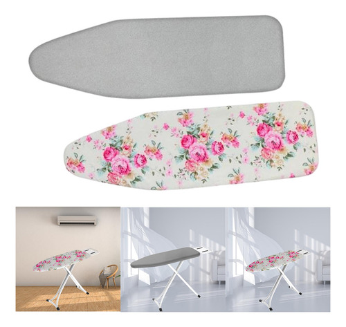Tabla De Planchar Elástica De 2 Piezas, Funda Acolchada,