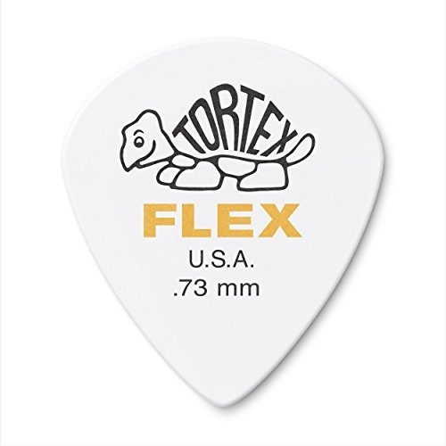Dunlop Tortex Flex Jazz Iii 73mm, Puas Blancas Para Guitarr