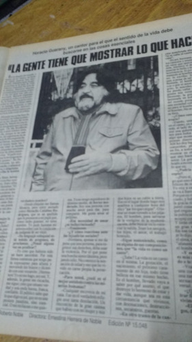 Revista Clarin 15048 Horacio Guarany Cantor De La Año 1988