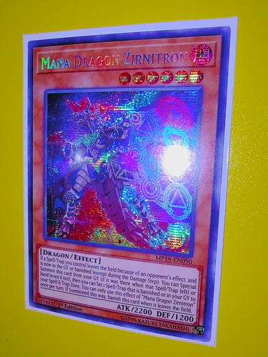 Yugioh! Mana Dragon Zirnitron Prismatic Secret Mp19-en090