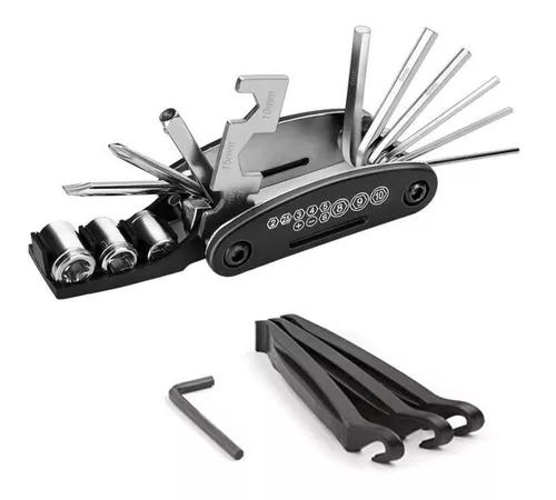 Multiherramienta de bicicleta - Kit de herramientas de reparación de  bicicletas 11 en 1, multiherramienta ligera para bicicleta con llave y