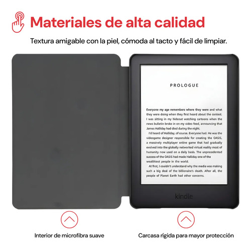 Funda Protectora Kindle Paperwhite 12 Gen 7'' Magnetica Negro