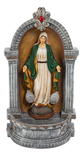 Estatua Fuente Virgen María, 30 Cm, Estilo Italiano