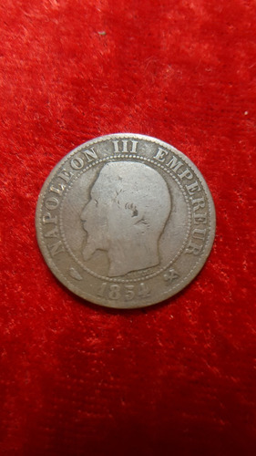 Moneda. Francia Napoleon Iii Cinco Ctm 1854 Cod 32038