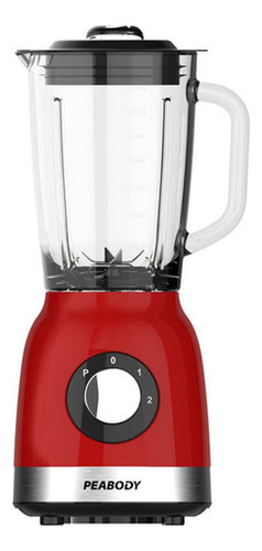 Licuadora Peabody Pe-ln810r Roja 2 Velocidades 800w Con Jarra De Vidrio 1.75 Litros