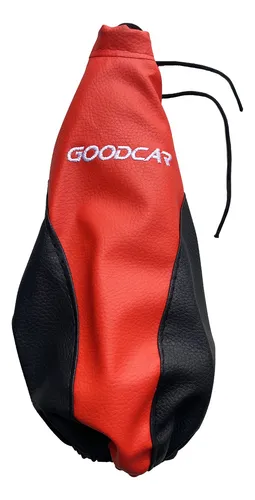 comprar Funda Cubre Palanca Cambio Cuero Rojo Negro