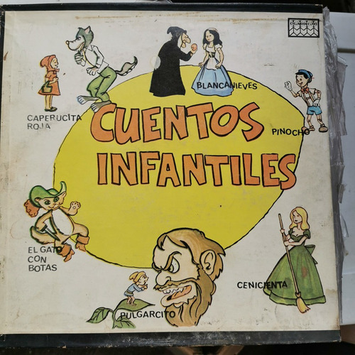 Disco Lp:cuentos Infantiles Album - 3 Lps Pinocho,caperucita