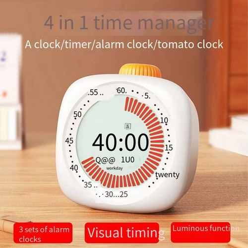 Rotary Timer Smart Silent Visual Analógico Para Crianças A