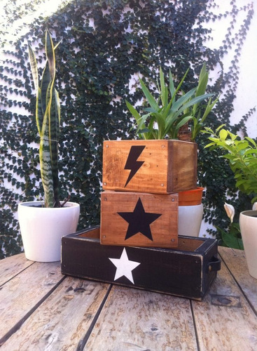 Cajas De Madera Vintage Para Eventos  Rayo 