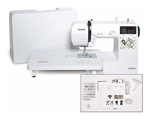 Máquina De Coser Computarizada Janome Jw8100 Con 100 Puntos 