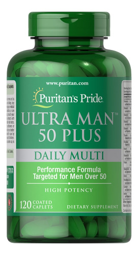 Ultra Man Plus 50 Suplemento Multivitaminico Para Hombres