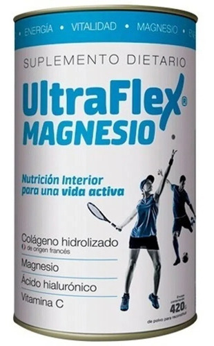 Imagen 1 de 1 de Ultraflex Magnesio X6 Un Colageno Hidrolizado X420grs Envios