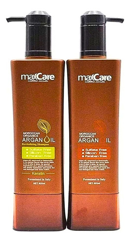 Pack Shampoo + Acondicionador Maxcare Reparación Argán Crema