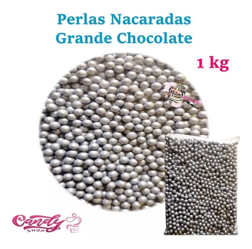 Perlas Comestibles 1 Kg Nacaradas Varios Tonos Grande Choco