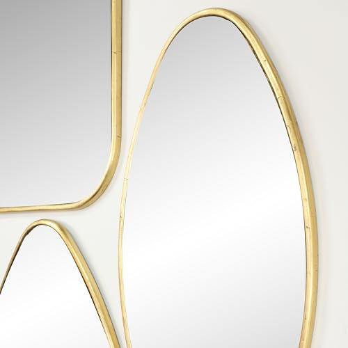 Cosmoliving By Cosmopolitan Espejo De Pared De Madera Con Di