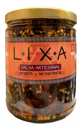 Salsa Lixa Artesanal Chile Morita Arándanos Y Semillas 250g